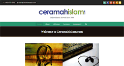 Desktop Screenshot of ceramahislam.com