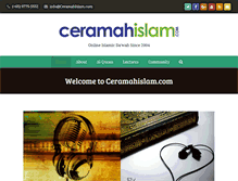 Tablet Screenshot of ceramahislam.com